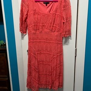 Coral Lace Dress